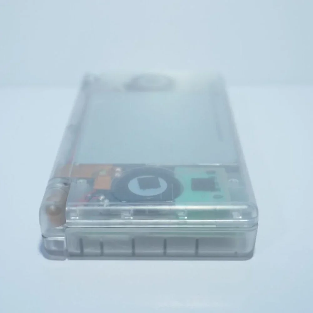 Nintendo DS Lite Transparent Clear Handheld System with Charger and Stylus Pen